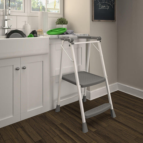 2-Step Kitchen Steel and Resin Step Stool