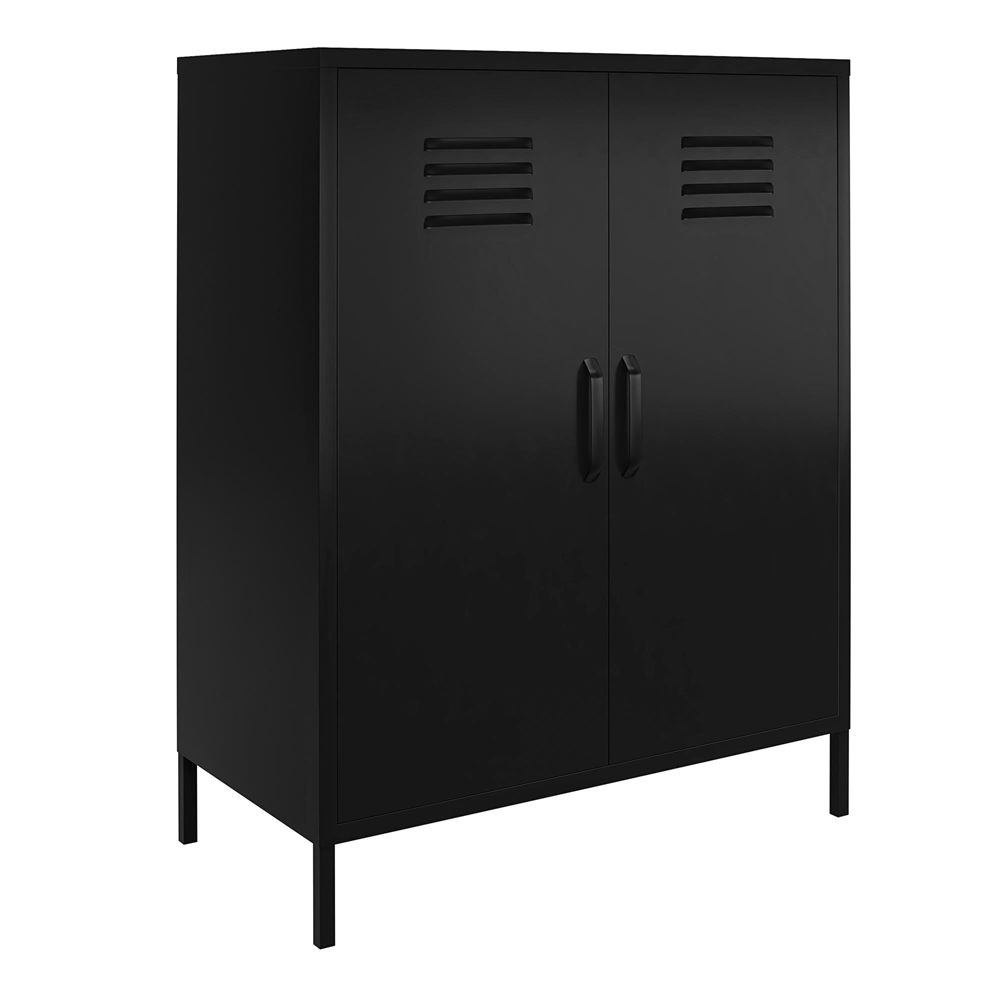 Shadwick 2 Door Metal Locker Style Accent Storage Cabinet