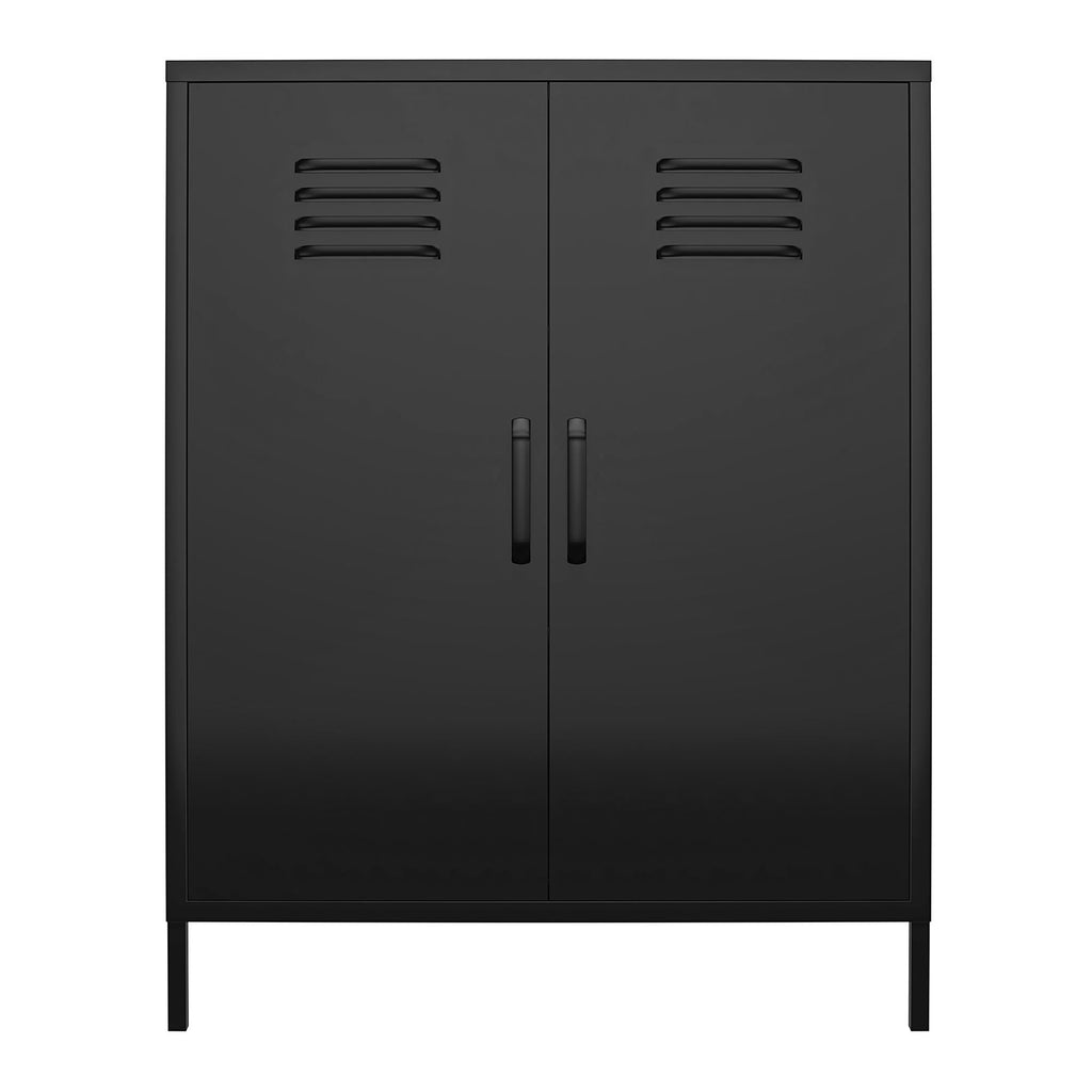 Shadwick 2 Door Metal Locker Style Accent Storage Cabinet