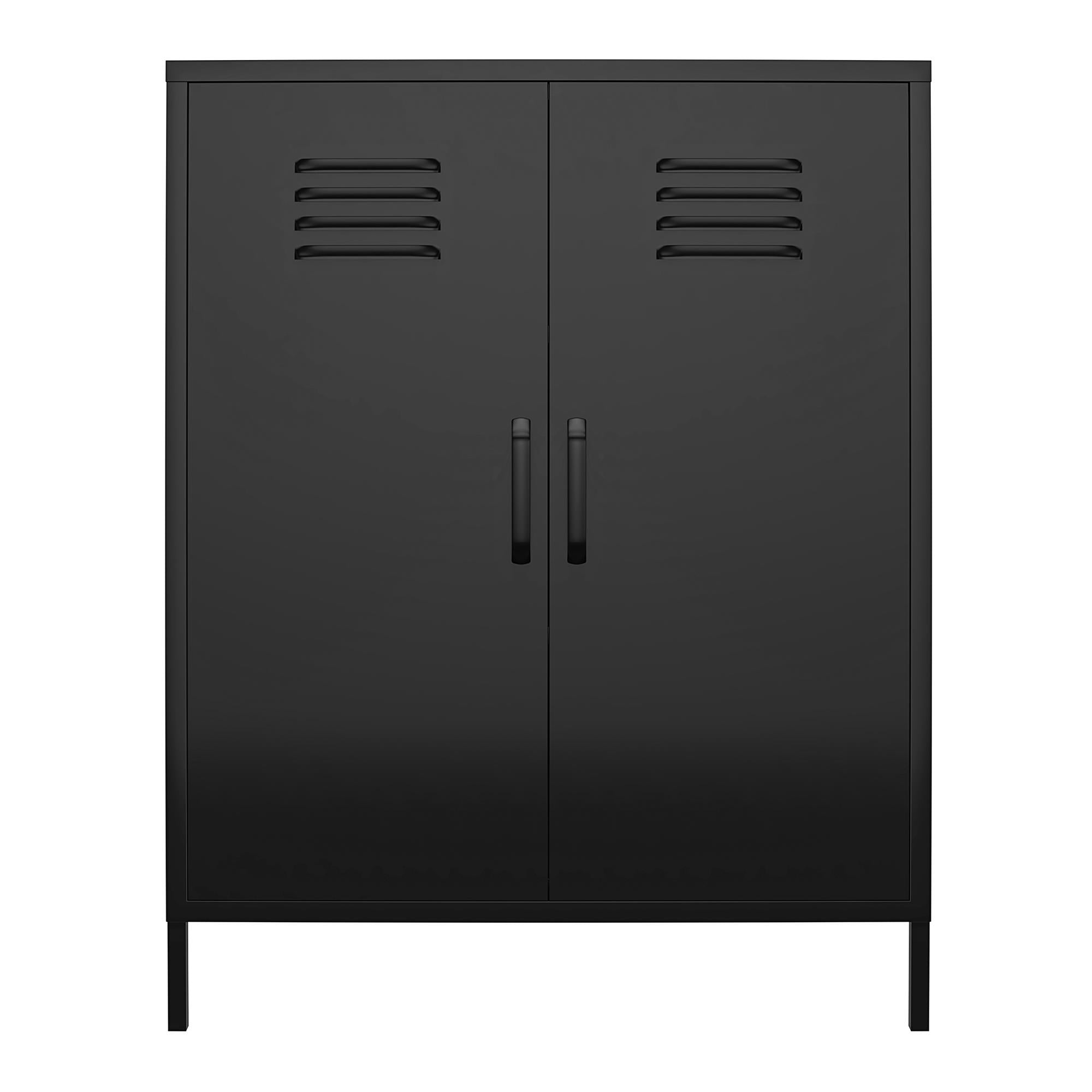 Shadwick 2 Door Metal Locker Style Accent Storage Cabinet
