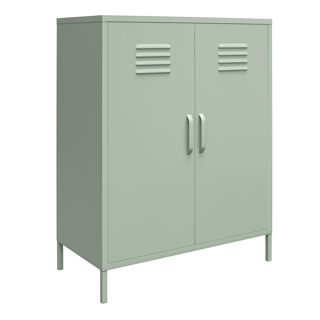 Shadwick 2 Door Metal Locker Style Accent Storage Cabinet