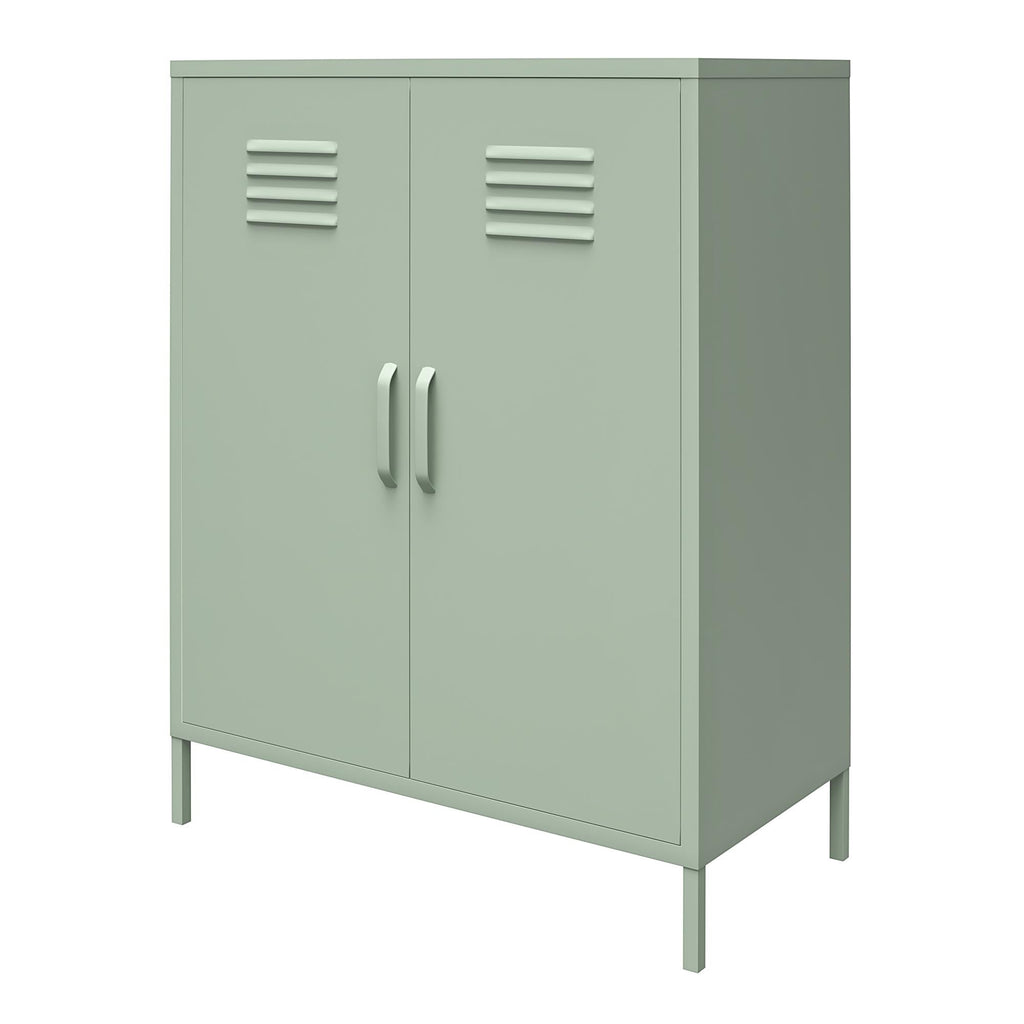 Shadwick 2 Door Metal Locker Style Accent Storage Cabinet